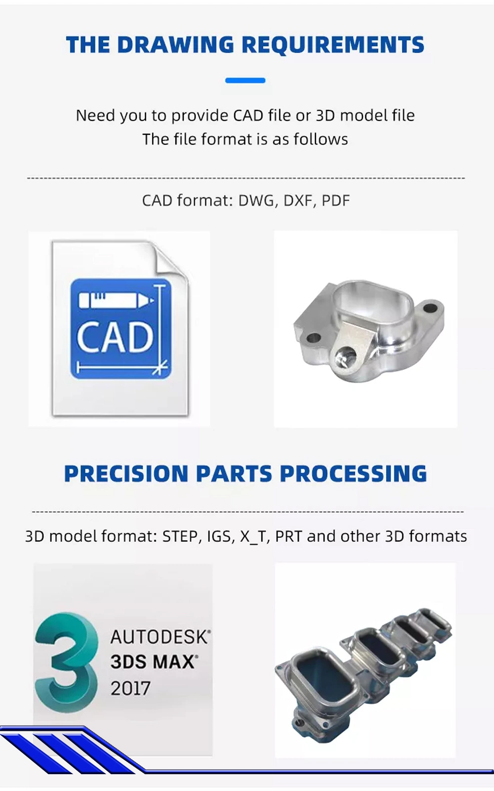 Customized Precision Steel Plastic Medical Parts 3D Printing Machine Parts
